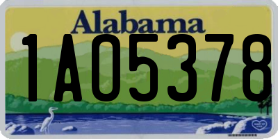 AL license plate 1AO5378