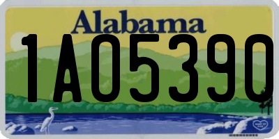 AL license plate 1AO5390