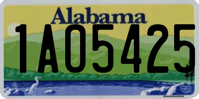 AL license plate 1AO5425