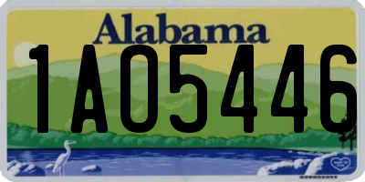 AL license plate 1AO5446