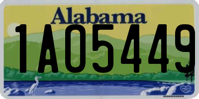 AL license plate 1AO5449