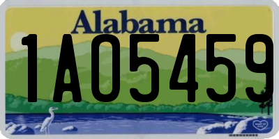 AL license plate 1AO5459