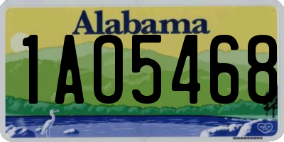AL license plate 1AO5468