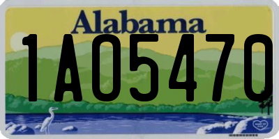 AL license plate 1AO5470