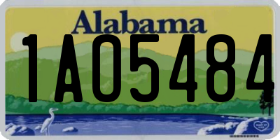 AL license plate 1AO5484