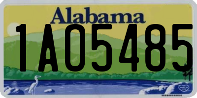 AL license plate 1AO5485