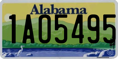 AL license plate 1AO5495