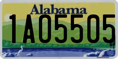 AL license plate 1AO5505