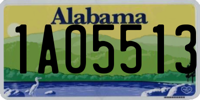 AL license plate 1AO5513
