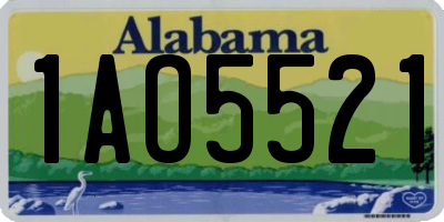 AL license plate 1AO5521