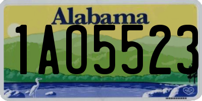 AL license plate 1AO5523