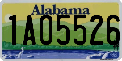 AL license plate 1AO5526