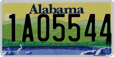 AL license plate 1AO5544