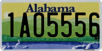 AL license plate 1AO5556