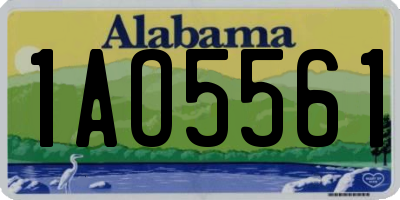 AL license plate 1AO5561