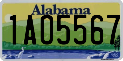 AL license plate 1AO5567