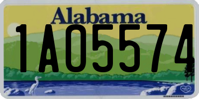 AL license plate 1AO5574