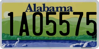 AL license plate 1AO5575