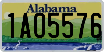 AL license plate 1AO5576