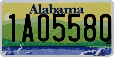 AL license plate 1AO5580