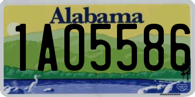 AL license plate 1AO5586
