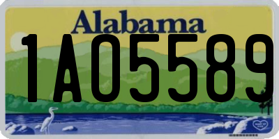 AL license plate 1AO5589