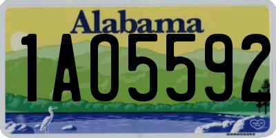 AL license plate 1AO5592