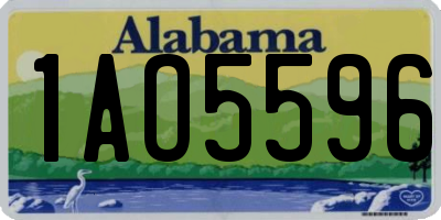 AL license plate 1AO5596