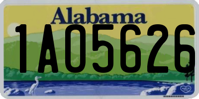 AL license plate 1AO5626