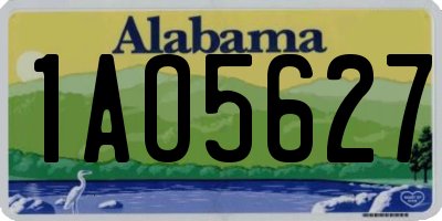AL license plate 1AO5627