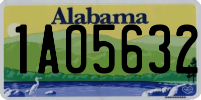 AL license plate 1AO5632