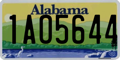 AL license plate 1AO5644