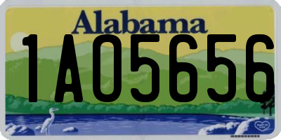 AL license plate 1AO5656