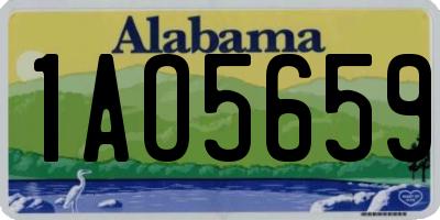 AL license plate 1AO5659