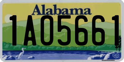 AL license plate 1AO5661