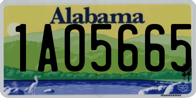 AL license plate 1AO5665