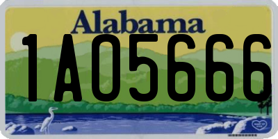 AL license plate 1AO5666