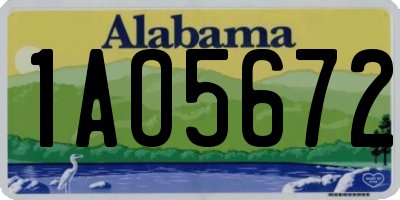 AL license plate 1AO5672