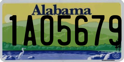 AL license plate 1AO5679