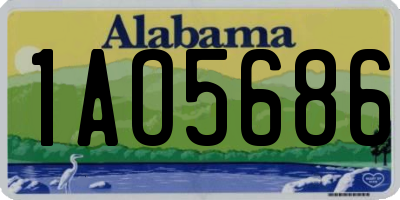 AL license plate 1AO5686