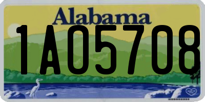 AL license plate 1AO5708