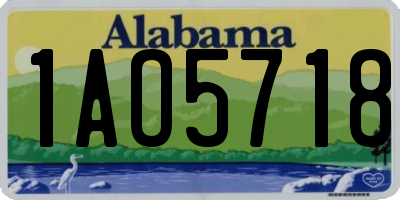 AL license plate 1AO5718