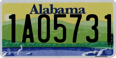 AL license plate 1AO5731