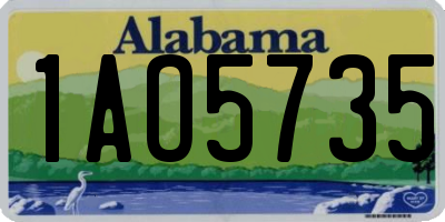 AL license plate 1AO5735
