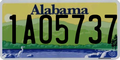 AL license plate 1AO5737