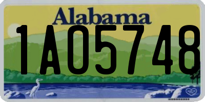 AL license plate 1AO5748