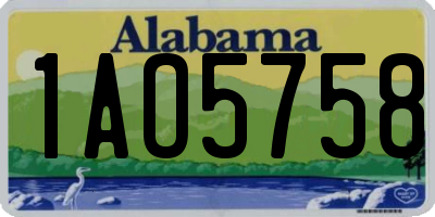 AL license plate 1AO5758