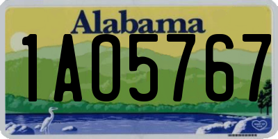 AL license plate 1AO5767