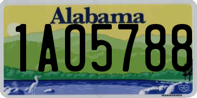 AL license plate 1AO5788