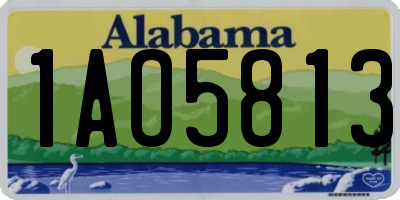 AL license plate 1AO5813